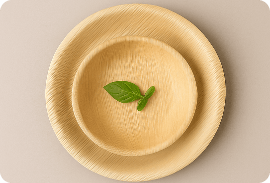 Eco-friendly areca leaf plates